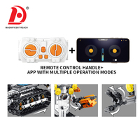 Kit de Robot de Bloques de Construcción Programables STEM con Control Remoto, 2 Formas Deformables, Coche Oruga, Juguete de Ladrillos de Ensamblaje Controlado por APP