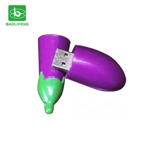 Regalo de promoción logotipo personalizado berenjena Soft Shell portátil de gran capacidad USB 2,0 usb 3,0 Flash Drive - Product Image 5
