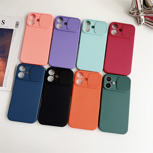 Custodia Protettiva di Lusso con Protezione Scorrevole per Fotocamera per <span class=keywords><strong>iPhone</strong></span> 17 16 17e 16e 15 14 13 <span class=keywords><strong>12</strong></span> 11 <span class=keywords><strong>Pro</strong></span> Max X XS 7 8 Plus Mini in Silicone Morbido - Product Image 2