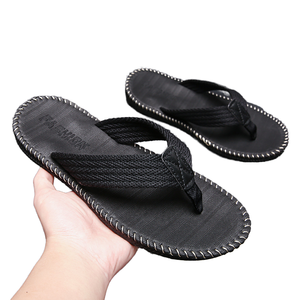 Erkek Yüksek Kaliteli EVA Rahat Parmak Arası Terlik Yazlık Plaj Sandaleti Kaymaz Özellikli PVC Kauçuk Dış Mekan Üst Tabanlı Terlik - Product Image 2