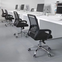 Chaise de bureau pivotante en maille, design moderne, réglable en hauteur, en plastique, vente en gros d'usine, best-seller