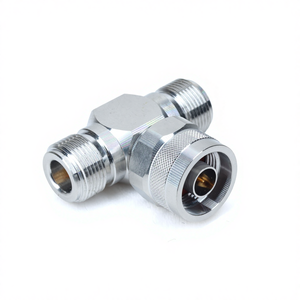 T型メス-オス-メス<span class=keywords><strong>N</strong></span> RFコネクタ、真鍮製、高性能、工場直販、レビューなし、低MOQ - Product Image 1