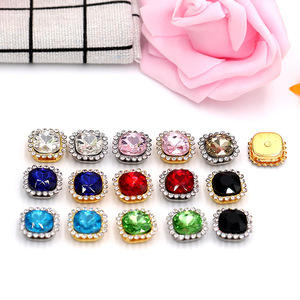Strass carrés à 12 facettes, qualité A, diamant domestique pour accessoires de chaussures et vêtements DIY, origine Yiwu - Product Image 4