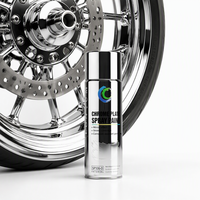 Aérosol de revêtement chromé 400 ml – Peinture effet miroir haute brillance pour jantes, casques et motos