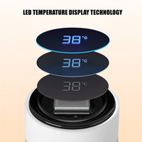 Thermos numérique en acier inoxydable isolé sous vide fiole de température smart LED thermo bouteille d'eau avec affichage de la température