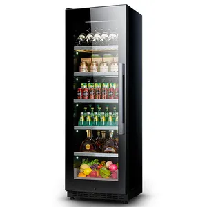 Frigorifero per vino di lusso bar refrigeratore di vino e refrigeratori per bevande birra frigorifero a doppia zona compressore frigorifero per vino