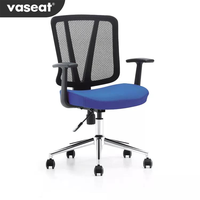 Fauteuil de bureau pivotant de haute qualité, fauteuil de direction à faible MOQ, en tissu, avec structure en plastique moderne, pour usage domestique, bureau et commercial