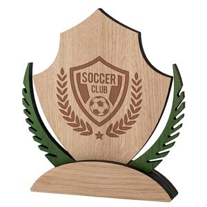 Trofeo Ecologico e Sostenibile in Legno con Incisione Laser - Product Image 1