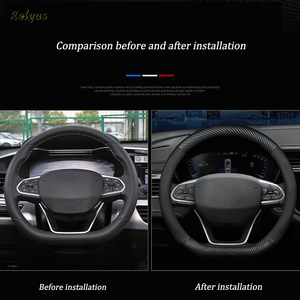 Housse <span class=keywords><strong>de</strong></span> volant <span class=keywords><strong>de</strong></span> voiture en fibre <span class=keywords><strong>de</strong></span> carbone avec logo 3D pour <span class=keywords><strong>Mini</strong></span> <span class=keywords><strong>Cooper</strong></span> S JCW One D Countryman R50 R53 R56 F54 F55 F60 - Product Image 4