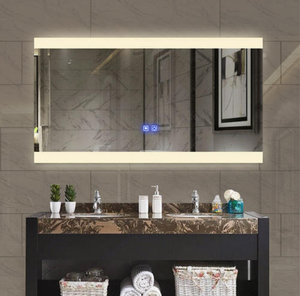 Miroir intelligent rectangulaire à LED avec éclairage <span class=keywords><strong>Design</strong></span> moderne Miroir <span class=keywords><strong>de</strong></span> <span class=keywords><strong>salle</strong></span> <span class=keywords><strong>de</strong></span> <span class=keywords><strong>bain</strong></span> d'hôtel mural avec interrupteur tactile Lumière d'écran - Product Image 5