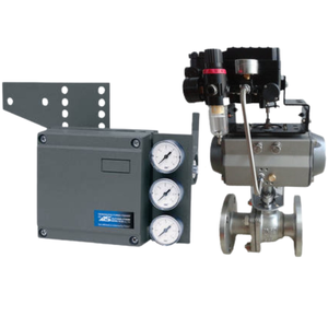 Vanne à boisseau sphérique pneumatique en acier inoxydable 316 de Chine, positionneur électro-pneumatique Emerson Fisher 3582G/3582I - Product Image 3