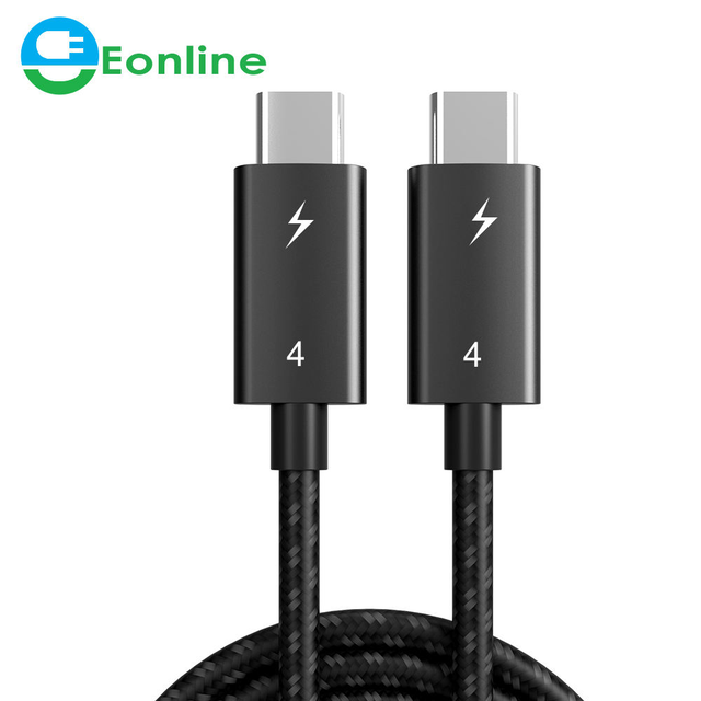 EONLINE 0.5M 1M 2M USB C Cable PD 100W Thunderbolt 4 40Gbps Type C to C USB3 Fast PD for Macbook Pro Quick Charger