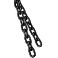 Cadena de elevación de acero aleado QRE a precio competitivo, cadena soldada con óxido negro, eslabón corto G80, cadena de carga para construcción y almacén