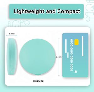 Custom 1X 2X Magnification Pink Cute <b>LED</b> <b>Light</b> Dual Sided Personalized Pocket Purse Hand Portable Folding Small Mini <b>Makeup</b> - Product Image 4