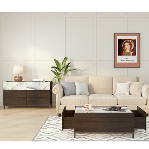 <span class=keywords><strong>Commode</strong></span> <span class=keywords><strong>de</strong></span> chambre à coucher <span class=keywords><strong>de</strong></span> style contemporain assortie en <span class=keywords><strong>noyer</strong></span> et marbre <span class=keywords><strong>Commode</strong></span> à 6 tiroirs Armoire à seau en bois disponible dans le salon - Product Image 3