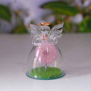 Venta al por mayor de adornos de mesa para el hogar con cúpula de cristal de diente de león preservado hecho a mano, recuerdos de boda, flor eterna real seca - Product Image 6