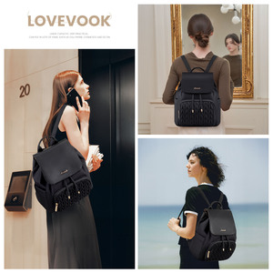 LOVEVOOK, Mochila pequeña acolchada a la moda, monedero para trabajo de viaje, mochila bonita, mochila de compras, Mini bolso de estudiante para la universidad diaria - Product Image 4