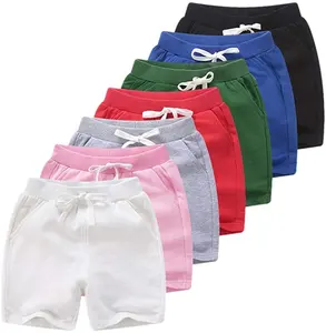 2022 Toddler kids comfort shorts pant unisex girls' 100% cotton children jogger Baby boys sweat shorts kids shorts for summer