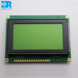 12864A จอแสดงผล STN <span class=keywords><strong>LCD</strong></span> <span class=keywords><strong>128X64</strong></span>กราฟิกดอตเมทริกซ์สีเหลืองสีเขียวแบบขนานจอ <span class=keywords><strong>LCD</strong></span> MCU - Product Image 3