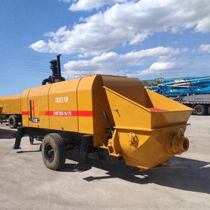 Bomba de Concreto Móvil sobre Remolque DHBT80S-16 de 80M3 con Frecuencia de Bombeo, Equipo de Construcción de Maquinaria de Cemento del Fabricante Chino JIUHE - Product Image 2