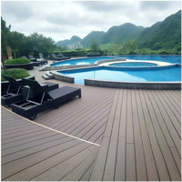 Outdoor Waterproof Wooden WPC Flooring Garden Patio Swimming Pool Wood Composite Decking Floor