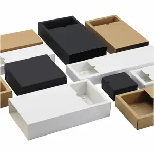 Коробка для хранения носков, нижнего белья, коробка для хранения, коробка из переработанной бумаги, цветная подарочная крафт-бумага, складная, перерабатываемая, с УФ-покрытием