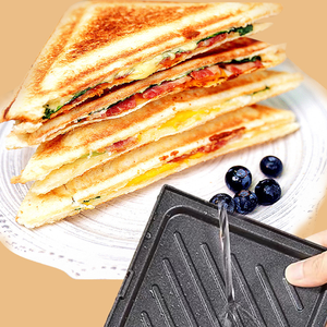 Nouvelle machine à sandwich domestique 750W, grille-pain multifonction à chauffage double face, appareil de cuisine facile à nettoyer - Product Image 3