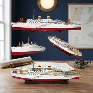 Maquette de navire SS INDEPENDENCE PINEWOOD OCEAN LINER - Modèle de bateau autoportant de haute qualité, peint à la main, pour la décoration nautique et les fêtes - Product Image 2