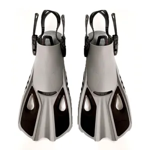 Swim Fins Adjustable Open-Heel Short-Blade Snorkeling And Diving Flippers To Swimming And Diving Water Shoes With Fins