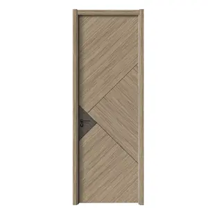 Puerta escolar de madera sólida, cristal de carbono a prueba de humedad, personalizada, directa de fábrica