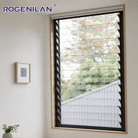 Ventanas de Aluminio Francesas Rogenilan, Tipo Persiana, de Piso a Techo, con Doble Vidrio Aislante y Ajustables