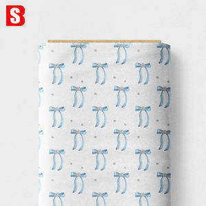 80s <span class=keywords><strong>Liberty</strong></span> Tana Lawn Tissu 100% Coton Bio Tissé Technics Digital Imprimé Élégance Rubans Bleus pour Chemises Robe Blouses - Product Image 2