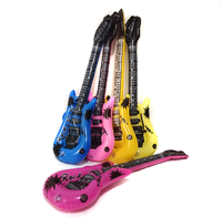 Accessoires de fête pour guitare et microphone Rock Star gonflables durables et écologiques et cadeau de nouvel an/remise de diplôme pour les enfants