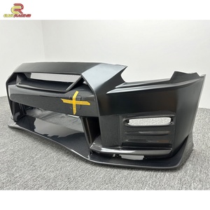 กันชนหน้าคาร์บอนไฟเบอร์ครึ่งชิ้น สไตล์ Nismo MY17 พร้อมลิ้นกันชนหน้า สำหรับรถยนต์นิสสัน GTR R35 ปี 2008-2019 - Product Image 3