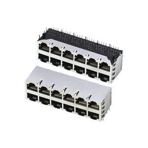 GLGNET Dubbele USB RJ45 POE 8P8C Jack Connector LED Tab Niet-Magnetische Stroomaansluiting Modulaire Ethernet Cat6/Cat7 - Product Image 2