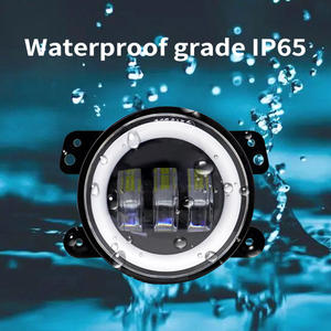 12v 24v Blanc Ambre <span class=keywords><strong>Petit</strong></span> <span class=keywords><strong>Phare</strong></span> De Brouillard Angel Eye 4 Pouces <span class=keywords><strong>Rond</strong></span> Led Moto Phares pour jeep wrangler - Product Image 4