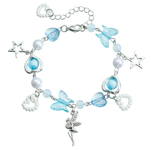 Pulseiras de Coração de Borboleta para Meninas, Joias Doces e Fofas Y2K para Mulheres, Acessórios para Adolescentes, Fornecedor Chinês com Baixo MOQ - Product Image 1