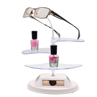 Exhibidores Giratorios con Bloqueo para Gafas y Lentes de Sol, Ecológicos, de ABS Blanco, para Tiendas Minoristas