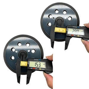 8 fori <span class=keywords><strong>3</strong></span>-bullone gancio nero tampone di lucidatura elettrica 125mm schiuma PU 5 pollici 12000RMP per auto dettagli OEM - Product Image 3