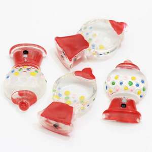 Vendita in fabbrica simpatici cabochon con retro piatto in resina rosso <span class=keywords><strong>rosa</strong></span> Gumball macchina per gioielli fornisce collane di orecchini con <span class=keywords><strong>perline</strong></span> acriliche sciolte - Product Image 6