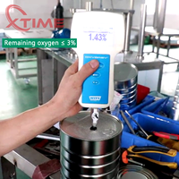 Machine automatique de remplissage, scellage et capsulage pour ligne de production de lait en poudre protéiné, avec système de scellage sous vide pour boîtes de conserve