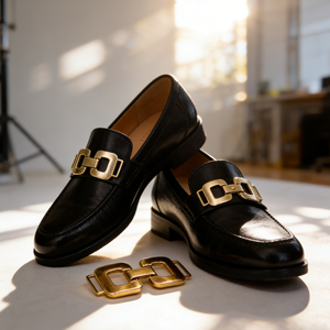 Accessoires de chaussures en métal <span class=keywords><strong>sans</strong></span> nickel en gros avec logo personnalisé, boucles en alliage personnalisées, crochets décorés par placage - Product Image 3