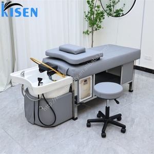 KISEN Lit de lavage de cheveux style thaïlandais en acier inoxydable avec circulation d'eau pour lavage et massage des cheveux – Vente chaude - Product Image 3