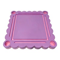 Table de Mahjong flottante de style américain classique de luxe avec supports intégrés, porte-gobelets personnalisable et résistant à l'eau