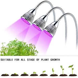 Lámpara de Cultivo LED Joystar con Clip de 3 Cabezas <span class=keywords><strong>para</strong></span> Plantas de Interior, Foco LED con Interruptores Independientes <span class=keywords><strong>para</strong></span> <span class=keywords><strong>Suculentas</strong></span> y Hierbas, Venta al por Mayor - Product Image 3