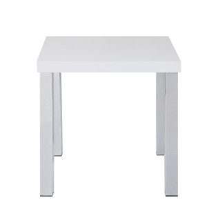 Tavolino elegante HMS 22 \ "cromato lucido e bianco con estremità quadrata - Product Image 4