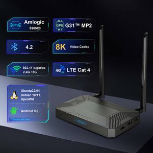 Smart <span class=keywords><strong>TV</strong></span> BOX BOXPUT A007 Android 9 4GB 32GB Amlogic S905X3 2.4G & 5G Dual Wifi Sim Card 1000M BT4.2 8K LTE Cat 4G Set Top Box OTT - Product Image 2