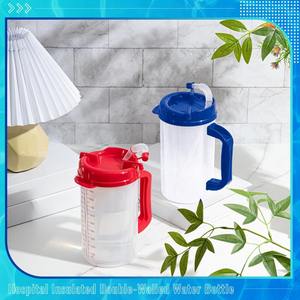 Grande gourde médicale double paroi en PP avec couvercle effet granit, écologique et compatible lave-vaisselle, idéale pour les fêtes - Product Image 4