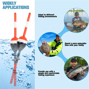 Bois Slip Bobbers Flotteur De Pêche Bobbers Balsa En Bois Printemps Slip Flotteurs Bobbers Pondérés pour Crappie Panfish Catfish - Product Image 6