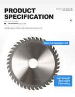 Lame de scie blanche à pointe en carbure de qualité industrielle, soudée haute fréquence, personnalisable, pour la découpe du bois, certifiée OEM/ODM ISO9001